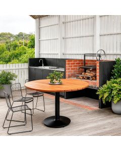 Mesa Redonda Industrial Para Area Externa 90x90