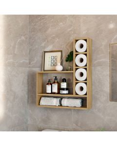 Organizador Papel Higiênico Vertical Decorativo Romenia Cinamomo