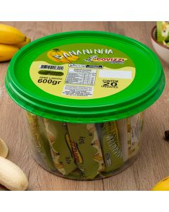 Bananinha com Adi&ccedil;&atilde;o de A&ccedil;&uacute;car 600 G Cont&eacute;m 20 Unidades sem Gl&uacute;tem sem Lactose Tradicional Covizzi