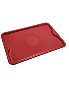 Bandeja Servir Plástico Retangular Vermelha 48x33cm S 400 Supercron