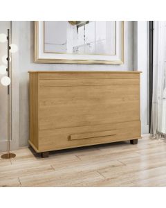 Baú Itália Rv 136cm com Gaveta e Abertura Assistida Organizador Quarto Design Moderno - Cinamomo