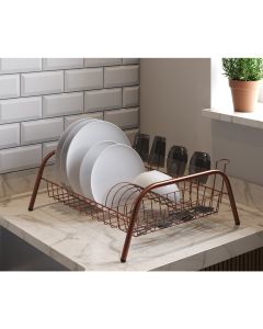 Escorredor de Louças Cama Isabela com Porta Copos Cobre