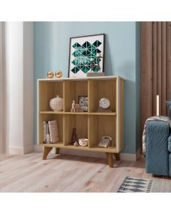 Aparador Panama para Hall de Entrada com Visual Elegante Decorativo e Funcional - Cinamomo/off White