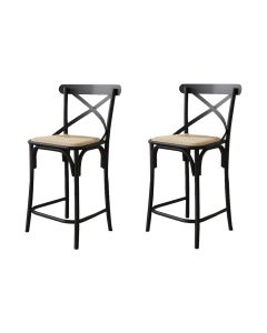 Kit 3 Banquetas Katrina Alta Resistencia e Durabilidade Baixa Aço Preto 