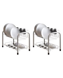 Kit 2 Escorredores de Louças Beliche Isabela com Porta Copos Branco