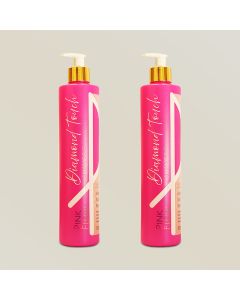 Kit 2 Shampoo Pink Flow Diamond Touch 3 em 1 - Hidrata Nutre e Reconstrói 500ml