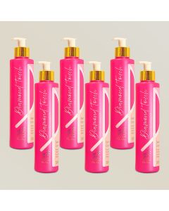 Kit 6 Condicionador Pink Flow Diamond Touch 300ml - Maciez Absoluta e Brilho Intenso