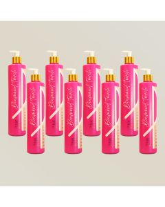 Kit 8 Shampoo Pink Flow Diamond Touch 500ml - Hidratação Profunda e Brilho Intenso