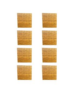Kit 8 Esteiras Bambu Casca 1x1m Forro Natural Trama Dupla Pergolado Teto Parede Decorativa