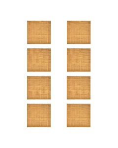 Kit 8 Esteiras Bambu Casca 1x1m Forro Natural Trama Simples Pergolado Teto Parede Decorativa