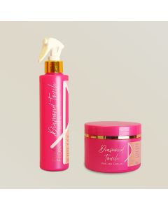 Kit Pink Flow Diamond Touch Máscara + Leave-in Nutrição Profunda e Proteção Diária