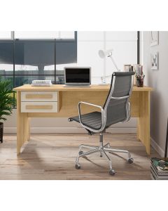 Mesa de Escritório Cannes 1,60 Metros Cinamomo Off White