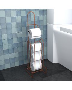 Porta Papel Higiênico de Chão Isabela Cobre