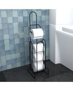 Porta Papel Higiênico de Chão Isabela Preto
